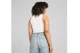 Puma Wardrobe Essentials Γυναικείο Αμάνικο Crop Top Λευκό