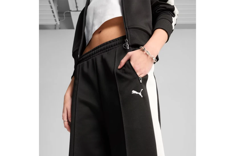 Puma T7 Always On Strait Γυναικείο Παντελόνι Φόρμας Μαύρο