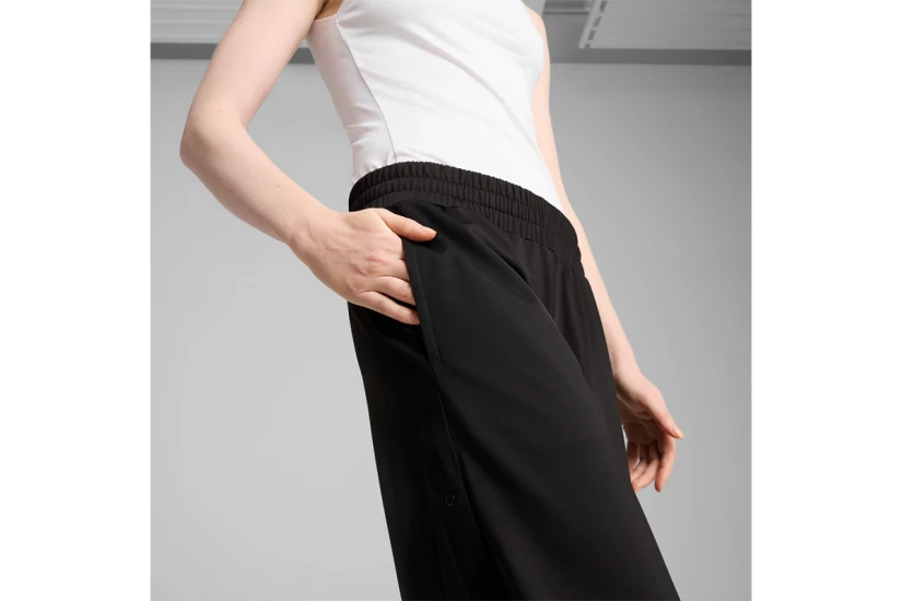 Puma Wardrobe Essentials Low Rise Γυναικείο Παντελόνι Φόρμας Μαύρο