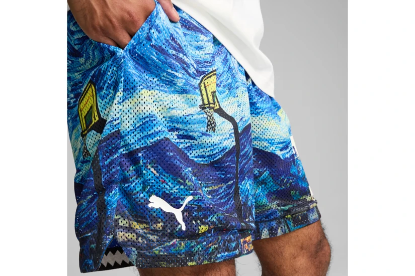 Puma Dylan Exhibit Ανδρική Μπασκετική Βερμούδα Πολύχρωμη