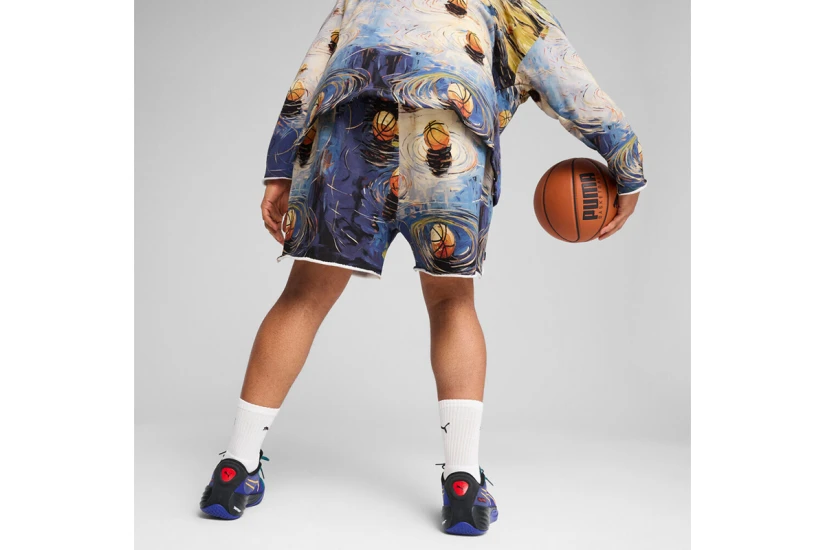 Puma Dylan Exhibit Terry Ανδρική Μπασκετική Βερμούδα Πολύχρωμη