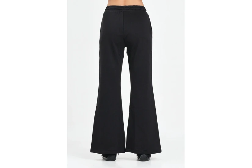 Puma Her Comfort High-Waist Straight Γυναικείο Παντελόνι Φόρμας Μαύρο