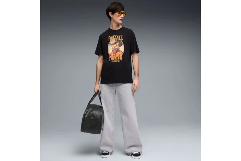 Puma House Of Graphics Cat Ανδρικό Κοντομάνικο T-Shirt Μαύρο, Διάφορα Χρώματα