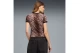 Puma Essentials Graphics Leo Luxe Γυναικείο Κοντομάνικο T-Shirt Λεοπάρ