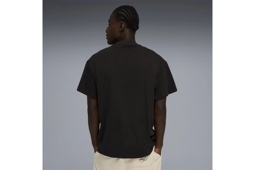 Puma Swish N' Ink Ανδρικό Κοντομάνικο T-Shirt Μαύρο