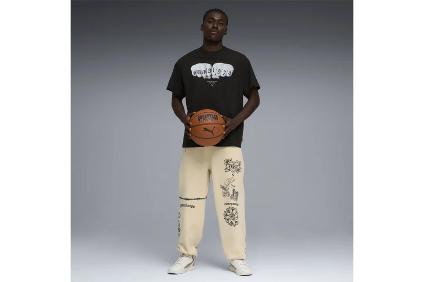 Puma Swish N' Ink Ανδρικό Κοντομάνικο T-Shirt Μαύρο