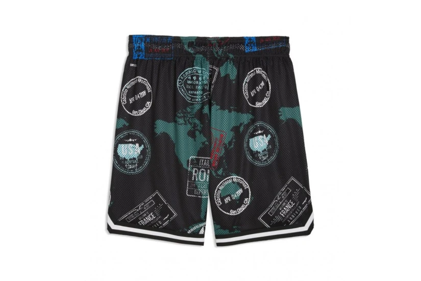 Puma The Atw Dylan Aop Ανδρική Μπασκετική Βερμούδα Πολύχρωμη