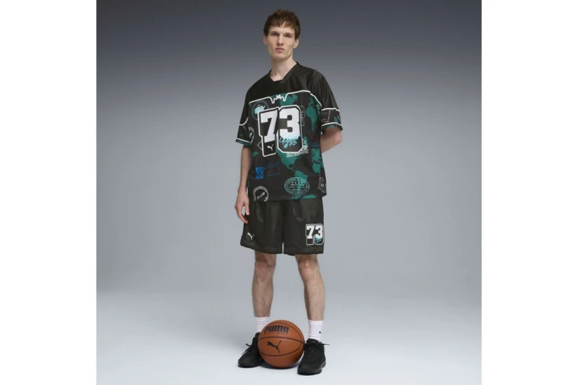 Puma The Atw Dylan Aop Ανδρική Μπασκετική Βερμούδα Πολύχρωμη