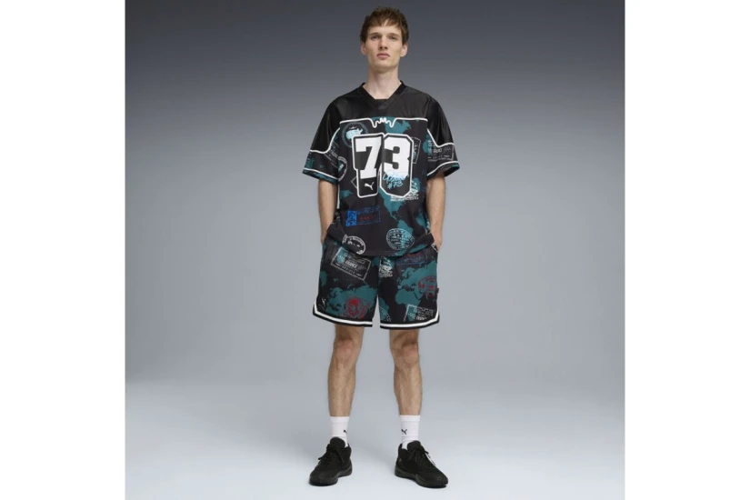 Puma Atw Dylan Oversized Basketball Ανδρικό Κοντομάνικο T-Shirt Μαύρο, Διάφορα Χρώματα