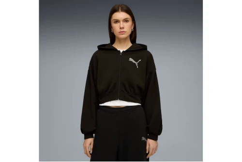Puma Essentials Graphics Bedazzled Ζακέτα Βαμβακερή Γυναικεία (635394 01)