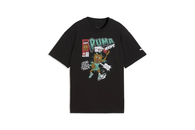 Puma Flagrant Foul Relaxed Basketball Player Παιδικό Κοντομάνικο T-Shirt Μαύρο