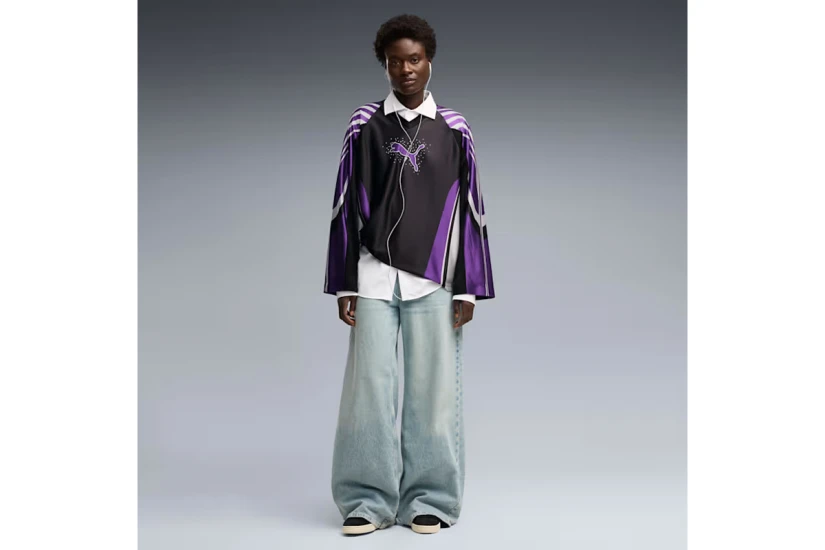 Puma Street Glam Bedazzled Jersey Μπλούζα Με V Γυναικεία (636650 01)