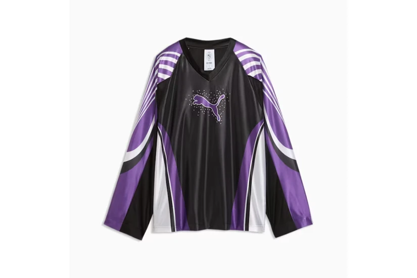 Puma Street Glam Bedazzled Jersey Μπλούζα Με V Γυναικεία (636650 01)
