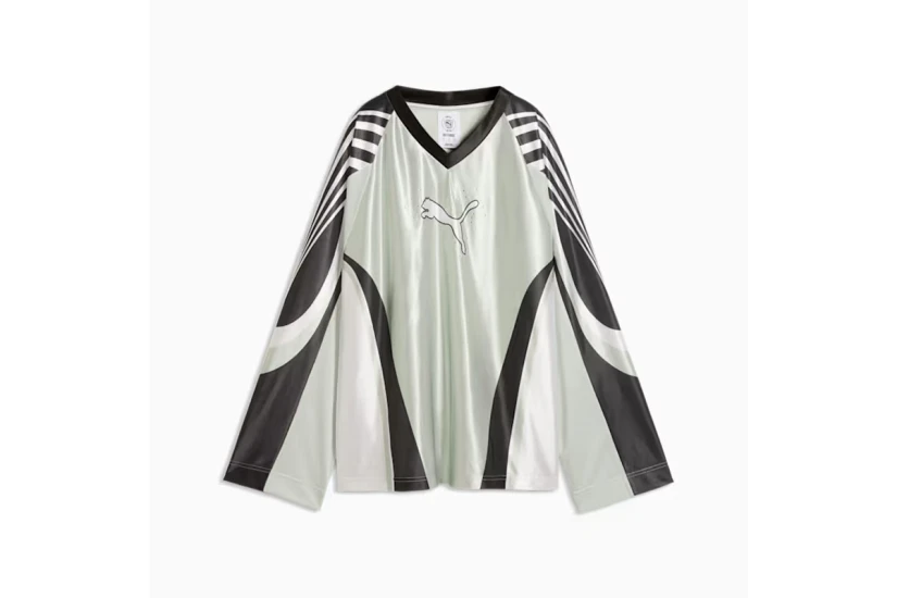 Puma Street Glam Bedazzled Jersey Μπλούζα Με V Γυναικεία (636650 29)