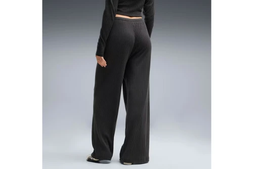 Puma Essentials Ribbed Wide-Leg Παντελόνι Φόρμας Γυναικείο (636667 01)