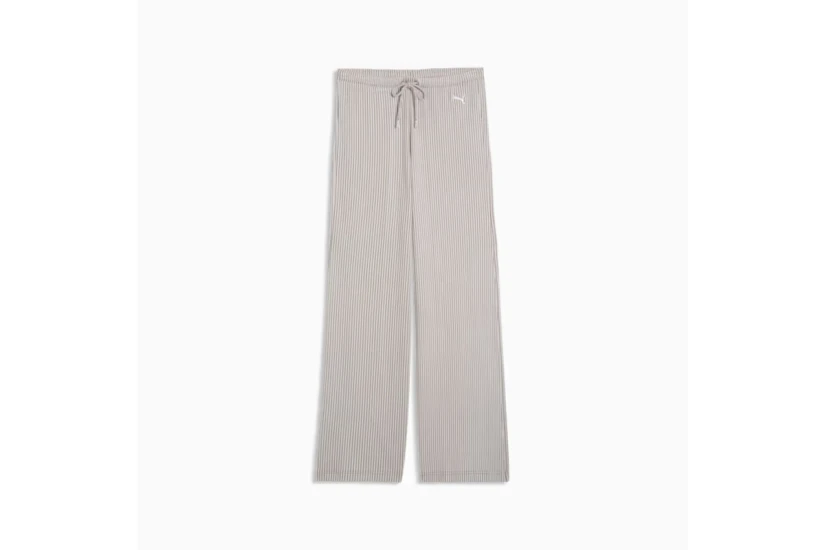 Puma Essentials Wide Leg Ribbed Παντελόνι Φόρμας Γυναικεία (636667 81)