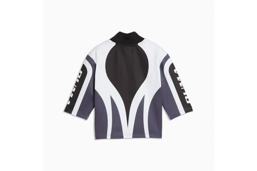 Puma Future Archive Moto Γυναικείο Κοντομάνικο Top Μαύρο, Λευκό, Γκρι Σκούρο