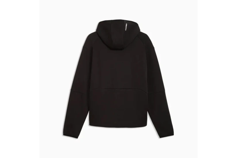 Puma Tech Relaxed Ανδρική Βαμβακερή Ζακέτα με Κουκούλα Μαύρη