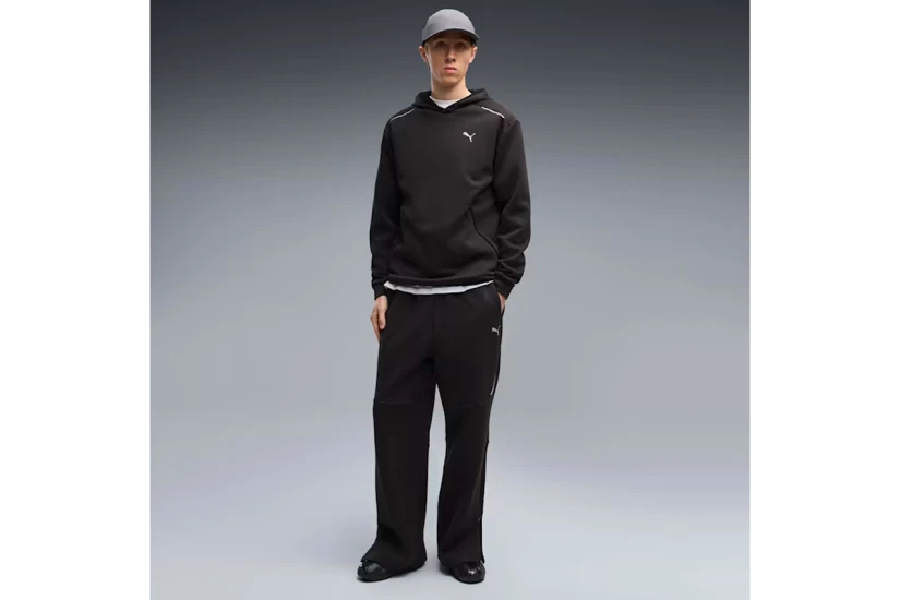 Puma Tech Oversized Ανδρικό Παντελόνι Φόρμας Μαύρο