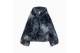 Puma Street Glam Oversized Fleece Γυναικείο Μπουφάν Γκρι Σκούρο, Ανθρακί
