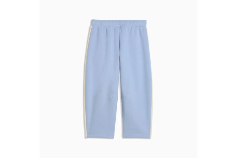 Puma T7 Relaxed Barrel Παιδικό Παντελόνι Φόρμας Σιέλ, Εκρού