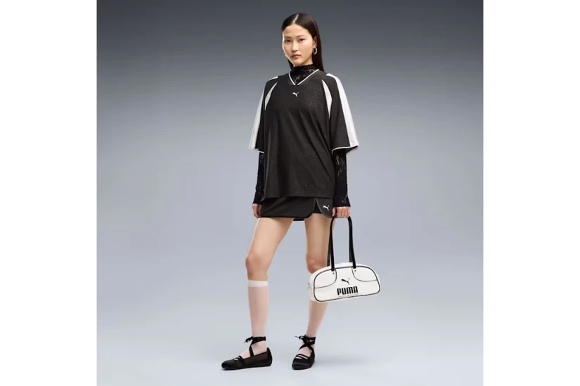 Puma Lace Pack Oversized Γυναικεία Κοντομάνικη Μπλούζα Μαύρη, Λευκή