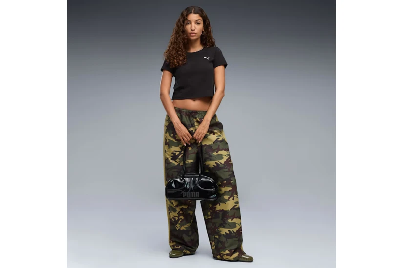 Puma Essentials Baby Cropped Γυναικείο Κοντομάνικο T-Shirt Μαύρο, Λευκό