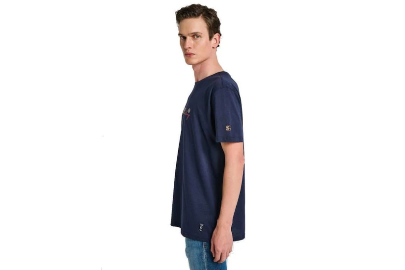 Staff Ken Ανδρικό Κοντομάνικο T-Shirt Μπλε Σκούρο