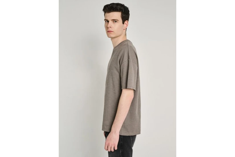Staff Ανδρικό Κοντομάνικο T-Shirt Γκρι