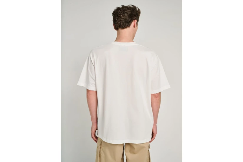 Staff Ανδρικό Κοντομάνικο T-Shirt Εκρού