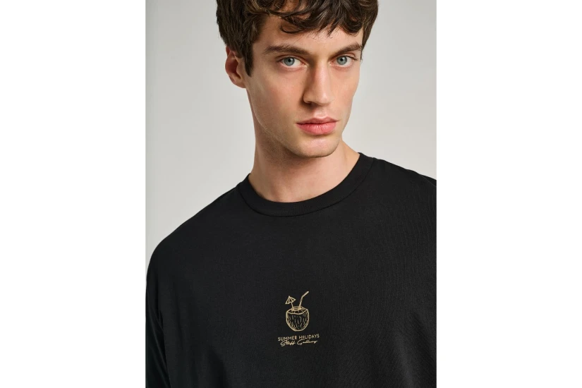 Staff Ανδρικό Κοντομάνικο T-Shirt Μαύρο