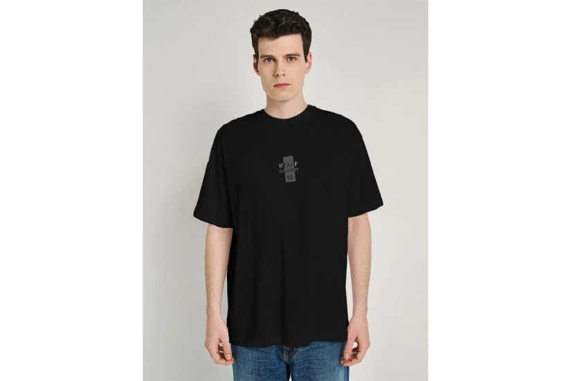 Staff Nemo Ανδρικό Κοντομάνικο T-Shirt Μαύρο, Γκρι