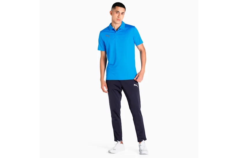 Puma Teamliga Sideline Polo Ανδρικό Κοντομάνικο T-shirt Μπλε