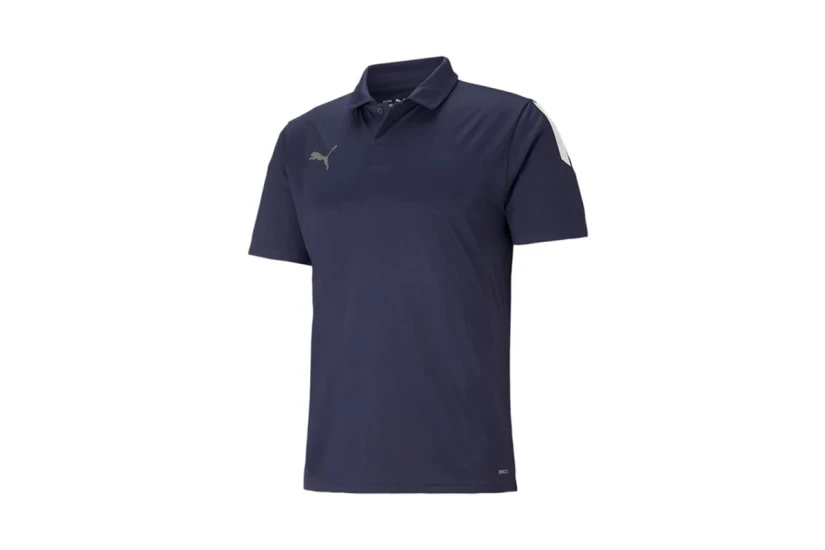 Puma Teamliga Sideline Polo Ανδρικό Κοντομάνικο T-shirt Μπλε Σκούρο
