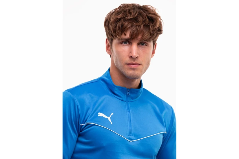 Puma Team Rise 1-4 Zip Top Μακρυμάνικη Μπλούζα με Φερμουάρ Ρουά