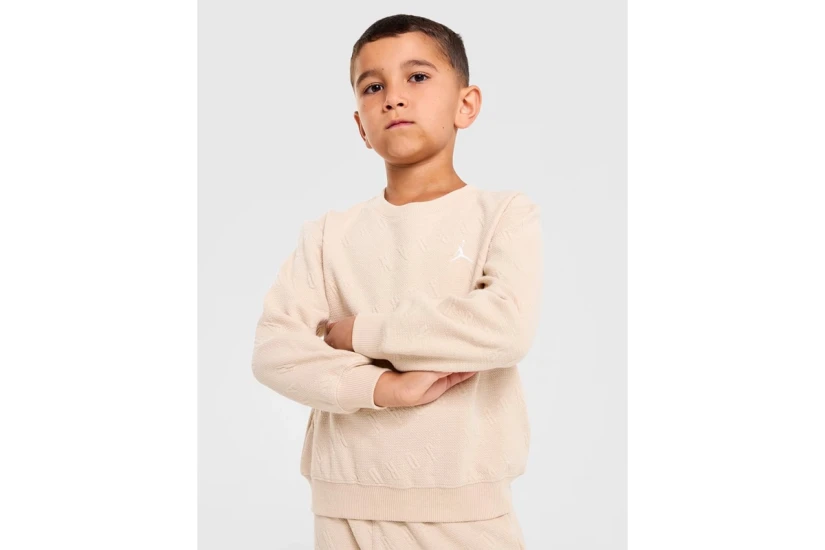 Jordan Bubble Knit Βρεφικό Σετ Μακρυμάνικη Μπλούζα - Παντελόνι Φόρμας