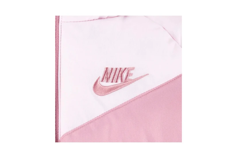 Nike Βρεφικό Μπουφάν με Κουκούλα Ροζ, Σάπιο Μήλο