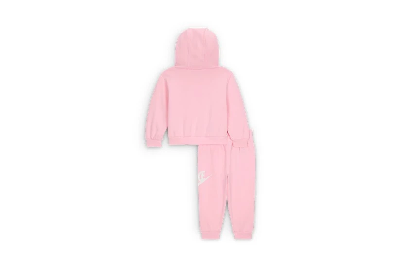 Nike Club Fleece Βρεφικό Σετ Hoodie - Παντελόνι Φόρμας Ροζ