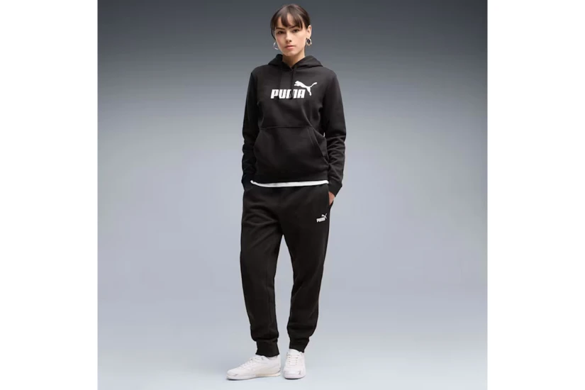 Puma Essentials Small No.1 Logo Γυναικείο Παντελόνι Φόρμας Μαύρο