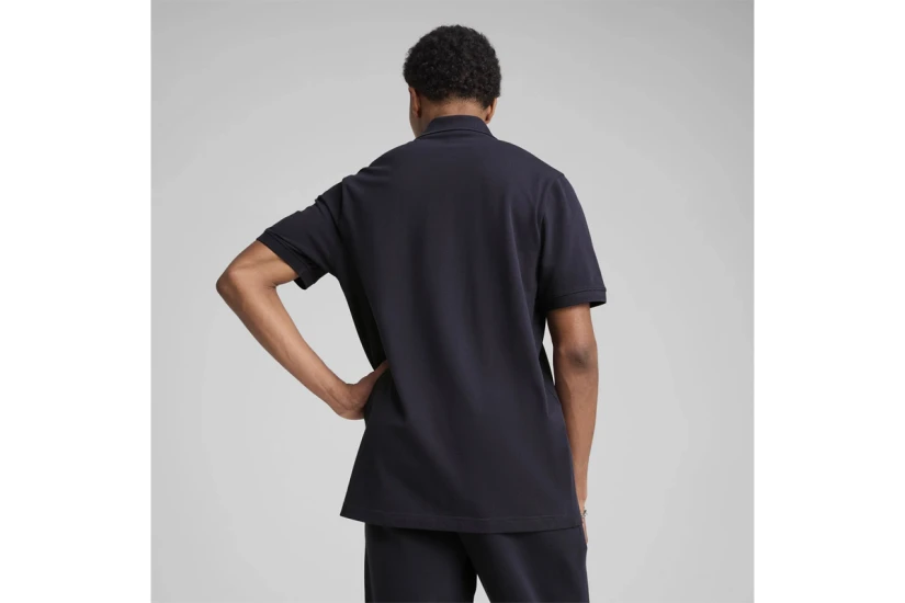 Puma Ess Pique Ανδρική Κοντομάνικη Polo Μπλούζα Μπλε Σκούρο