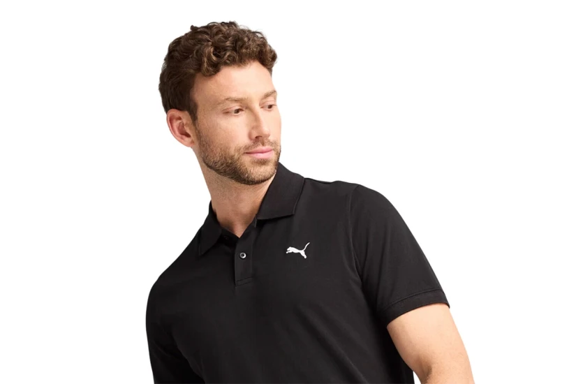Puma Ess Pique Ανδρική Κοντομάνικη Polo Μπλούζα Μπλε Σκούρο