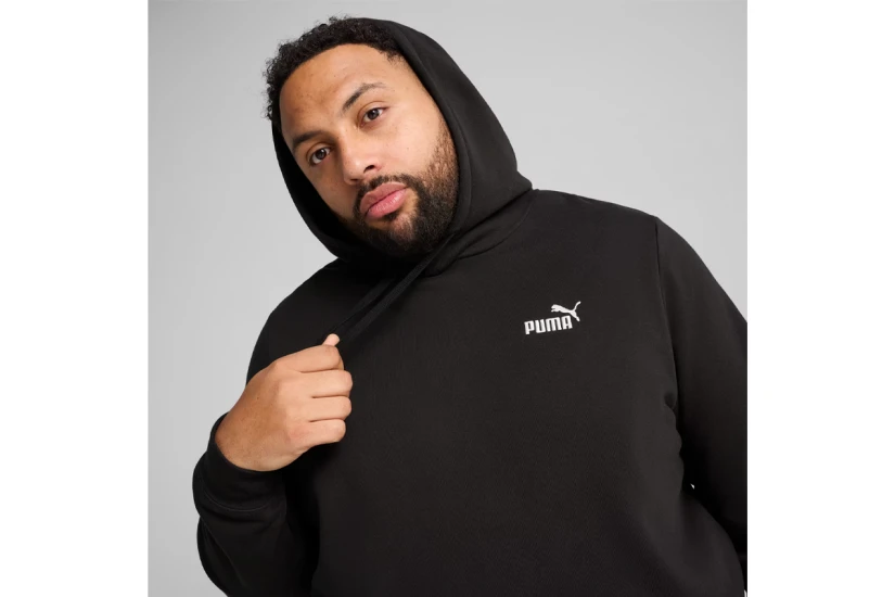 Puma Essentials Small No.1 Logo Ανδρικό Φούτερ με Κουκούλα Μαύρο