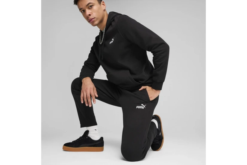 Puma Essentials No. 1 Logo Ανδρικό Παντελόνι Φόρμας Μαύρο