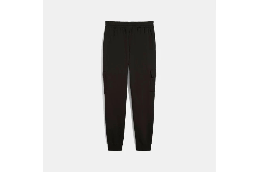 Puma Essentials No. 1 Logo Ανδρικό Cargo Παντελόνι Φόρμας Μαύρο