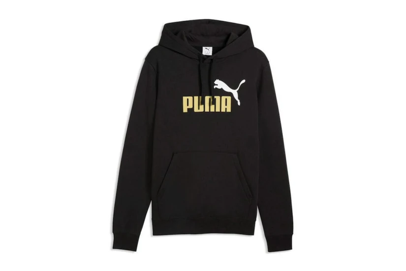 Puma Essentials 2 Color No.1 Logo Ανδρικό Φούτερ με Κουκούλα Μαύρο