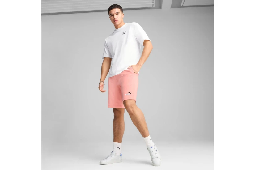 Puma Essentials 2 Color Logo Ανδρική Αθλητική Βερμούδα Σομόν