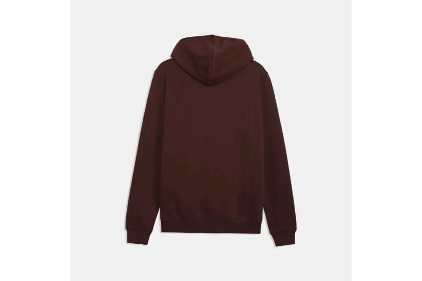 Puma Essentials 2 Color Small No.1 Logo Ανδρικό Φούτερ με Κουκούλα Μπορντό