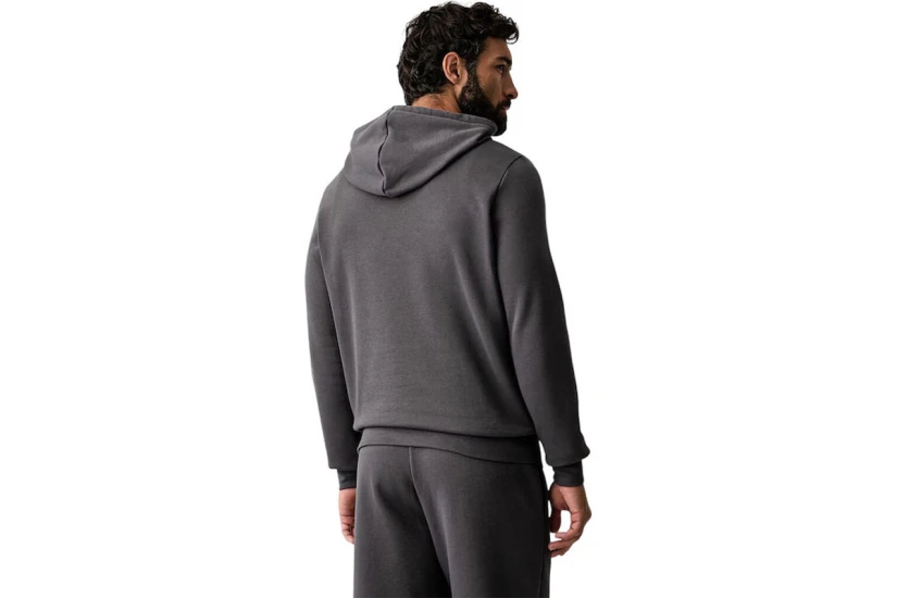 Puma Essentials 2 Color Small No.1 Logo Ανδρικό Φούτερ με Κουκούλα Γκρι Σκούρο
