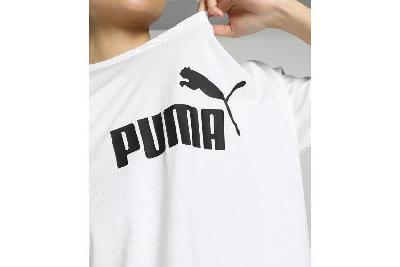 Puma Essentials No.1 Logo Γυναικείο Cropped Κοντομάνικο T-Shirt