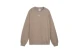 Puma Essentials Oversized Crew Γυναικείο Φούτερ Καφέ